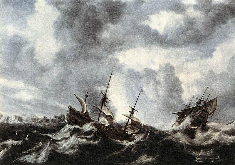 Bonaventura Peeters Storm on the Sea Germany oil painting art